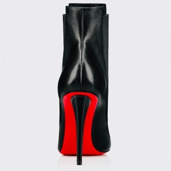 CHRISTIAN Louboutin Astribootie. 100mm. Black calf leather. EU37, 100% authentic - Picture 3 of 10